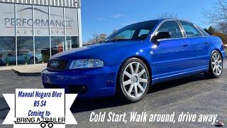 2000 Nogaro Blue S4, stage 3 six speed, bring a trailer listing cold start, walk around, drive off.