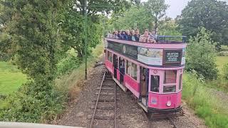 Seaton Tramway (Devon) - The whole line (& nothing but the line) - Taken on top of the open deck