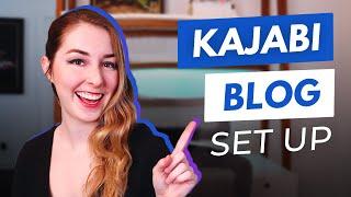 KAJABI BLOG Tutorial - Easily set up your blog (FAST!)