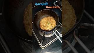 Karandi Omelette: Fluffy, Delicious Indian Delight #karandiomelette #omelette #EggLovers #Cooking