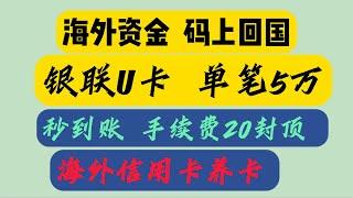 币圈安全出入金 安全出U不冻卡 百分百安全资金 海外资金码上回国  秒到账 资金回国神器 海外赚钱国内花 拉卡拉商家二维码 海内外信用卡养卡神器 辅助出账单 出流水记录 海内外信用卡记录养成