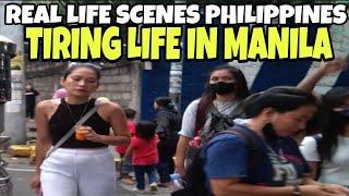 REAL LIFE ACTION TIRING LIFE IN MH DEL PILAR ERMITA MANILA PHILIPPINES WALKING TOUR 4K CITY LIFE