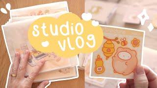 Studio Vlog #3 | ASMR & LOFI Music | Packing prints & Packing orders