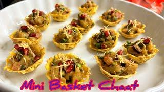 Mini Basket Chaat | Crispy | Katori Chaat | Richa's kitchen