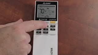 How to Use the Mitsubishi MSZ-FH Remote (SG15H) - Basic Functions