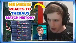 Nemesis Reacts to TheBAUS Match History Before MONDAY SCRIMS 