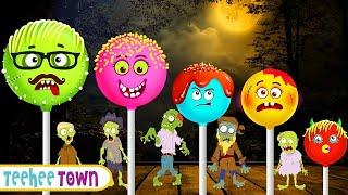  Spooky Zombies Cake Pops Song + Funny And Spooky Nursery Rhymes By Teehee Town