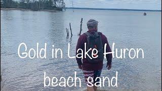 Lake Huron beach gold