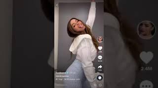 Addison Rae throwing it back in tiktok