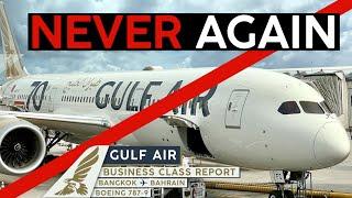 GULF AIR 787-9 Business Class ⇢【4K Trip Report Bangkok to Bahrain】WORST Flight of My Life!