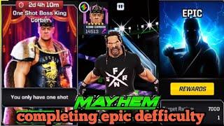 one shot king  corbin | time to complete epic defficulty WWE MAHEM !