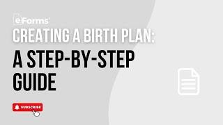 Creating a Birth Plan | Step-by-Step Guide