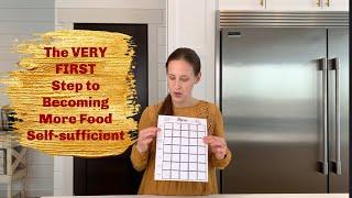 Create a Long-term Meal Plan for Food Self-sufficiency On Your Homestead - Groceries for a year!