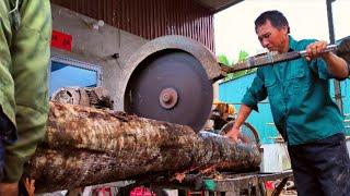 How is wood processing done at a factory by workers?#woodprocessing #woodworkingmachine #woodworking