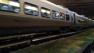 Raphael's Acela leaving the station at Lee Hall Depot