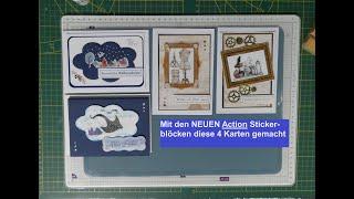 Mit den NEUEN ACTION Stickerbüchern, Karten gestaltet, das macht soooo viel Spaß