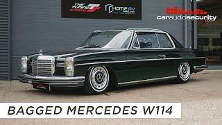 Classic Mercedes W114 280CE modified on Air Lift Performance | Car Audio & Security