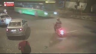 CCTV footage : Delhi Mercedes hit and run accident