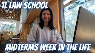 1L LAW SCHOOL EXAM WEEK! midterms, grocery, new coffee machine, career fair!