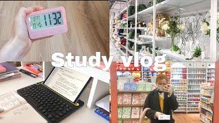 Study vlog: shopping in miniso, studying korean, french, studying languages, taking walks... 