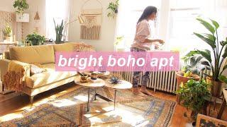 MY BOHO APARTMENT TOUR! // bright + plant-filled 