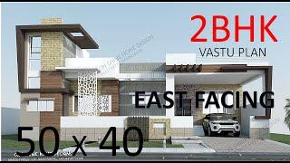 50x40 House design East Facing plan Bungalow as per Vaastu