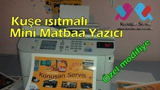 Mini Matbaa Kuşe Yazıcı ısıtma Sistemli tanıtım (Türkiyede ilk)