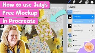 How to Use This Month's Free Mockup in Procreate | The Pattern Maker's Toolkit