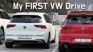 Volkswagen Golf TDI First Drive + GTI POV Chase | My First VW Experience! (+Touareg)