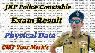 JKP Police Constable Exam Result ll JKP Police Exam Result  ll Physical Date ll Live  Update