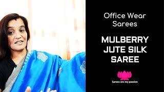 41 Mulberry Jute Silk Saree - Office Wear Sarees - Sarees are my passion