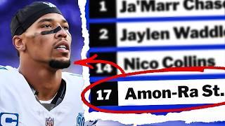 Who Were The 16 Wide Receivers Drafted BEFORE Amon-Ra St. Brown?