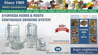 Herb Grinding Machine| Ayurvedic Product Grinding Machine| Ayurveda  Roots Grinding System| Herbs