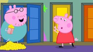 Peppa Pig Finds a SECRET Cinema Door | Peppa & George:Movie Hide and Seek| Tales | Full Episodes