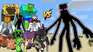 Mutant Enderman vs Mutant Beasts and Mutant More in Minecraft