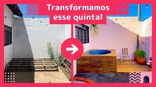 Como TRANSFORMAMOS essa garagem em uma ÁREA DE LAZER GASTANDO POUCO!