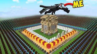 100 Minecraft Players VS Best Defense Base in Minecraft (3000 Rs Challenge!)