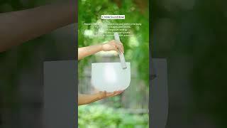 CVNC 432Hz Frosted White Crystal Singing Bowl For Chakra Healing  #relaxing #432hz#singingbowl