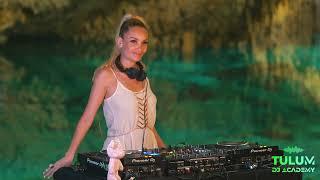 Afro House DJ Set In Cenote Cave By DJ Lupe | Tulum DJ Academy