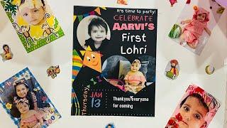 Aarvi’s First Lohri Celebration