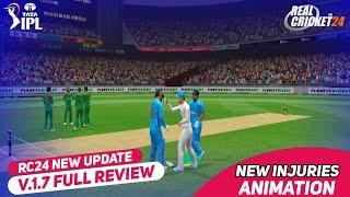 Real Cricket 24 New Update Released | Rc24 Player Injury Cut scene | Rc24 New Update Today