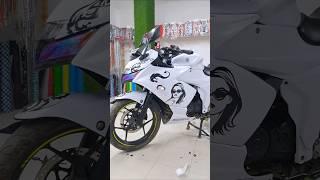 New Modified Suzuki Gixxer SF Black & White Colour #shorts #gixxersf #modified #gixxer #ajshohan