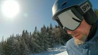 Going down Trail at Stowe with Jeff and Cheryl 02/25/2024