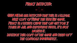 Friday the 13th Game • Anti Piracy screen