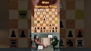 Slav Defense Trap️#shorts