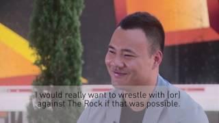 WWE wrestler Bin Wang talks about his dream match