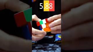 1.00 second Rubik's cube solve #shorts