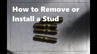 How to remove or install a stud.