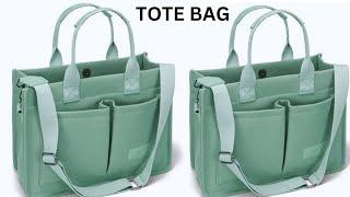 HOW TO MAKE A KOREAN TOTE BAG l TOTE BAG WITH A SHOULDER STRAP SEWING TUTORIAL