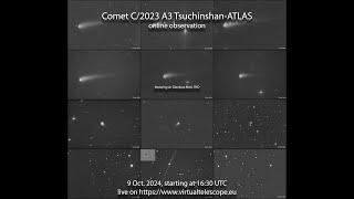 Comet C/2023 A3 Tsuchinshan-ATLAS at maximum brightness: online observation – 9 Oct. 2024